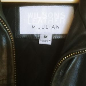 Wilsons leather jacket m. Julian size Medium black